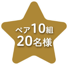 各ペア10組20名様