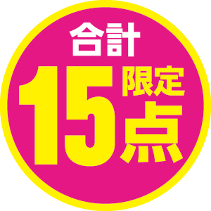 合計15点限定