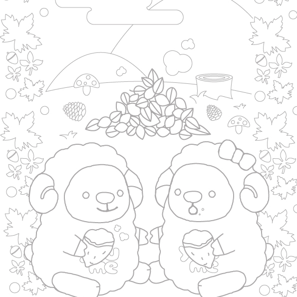 11月分ぬりえ