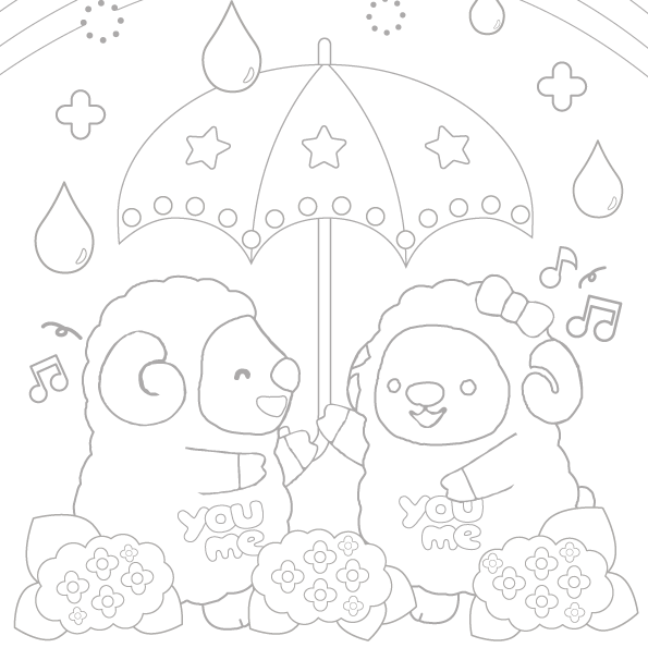 6月分ぬりえ