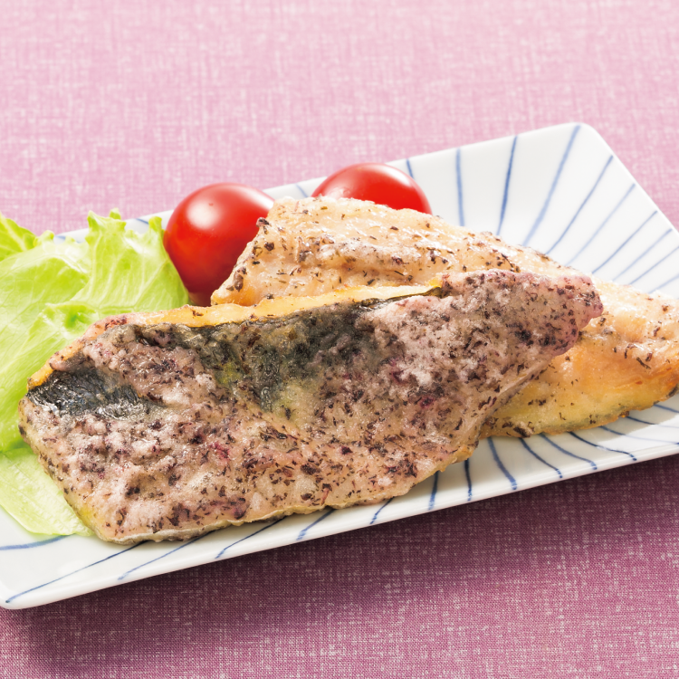 あじの赤しそ衣揚げ