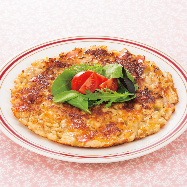 ブランチにも！シャキシャキれんこんガレット